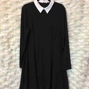 Guberry Goth black with white collar Wednesday dress size XXL 🦇 NWOT